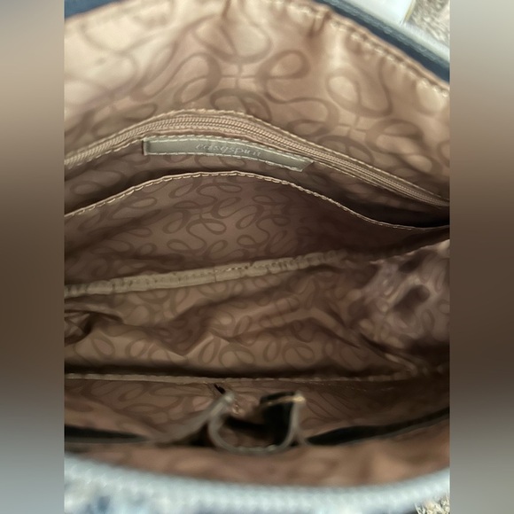 Easy Spirit Black and Blue Patterned Women's Bag - Picture 7 of 8